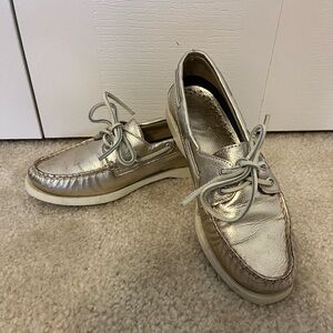 Sperry metallic slip-ons